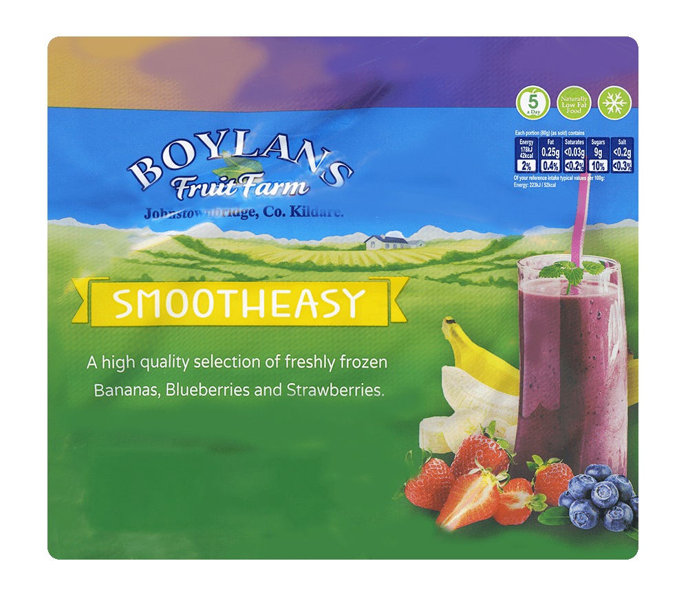 Bananas, Blueberries, Strawberries